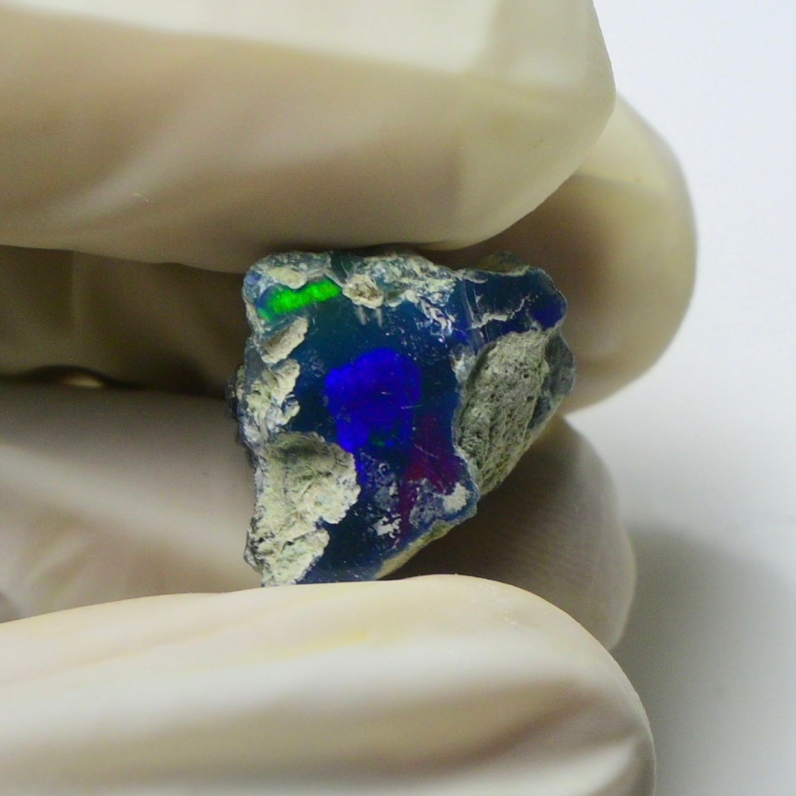 Blue Opal Rough 7.00  Carats | Natural Ethiopian Opal Rough - Ready for Cutting & Jewelry | AAA Grade Opal Raw