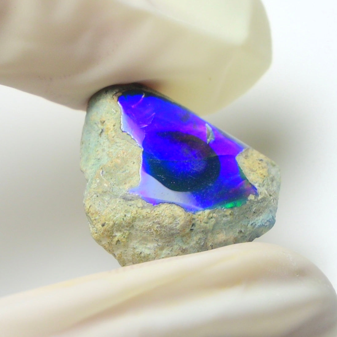 Blue Opal Rough 9.75  Carats | Natural Ethiopian Opal Rough - Ready for Cutting & Jewelry | AAA Grade Opal Raw