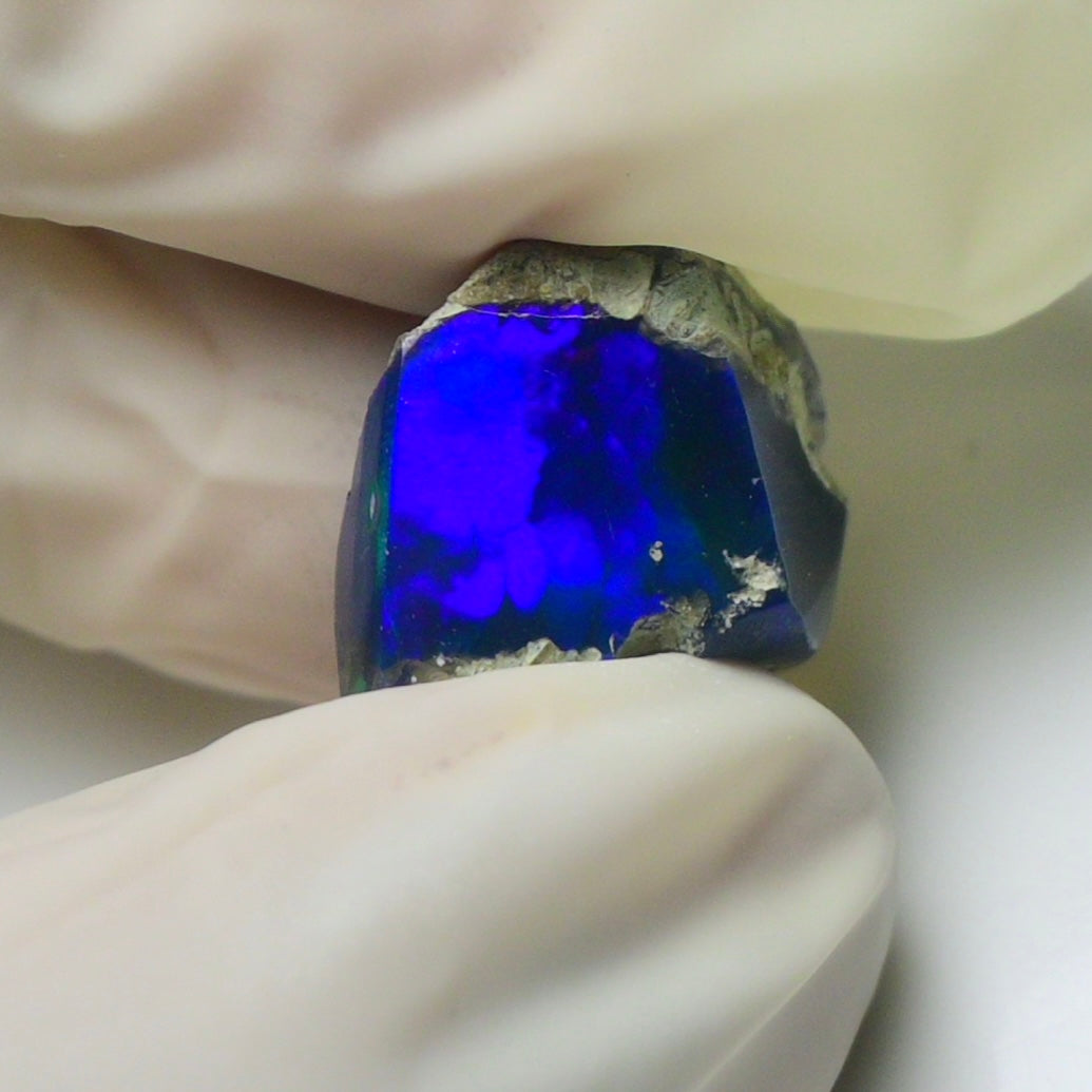 Blue Opal Rough 7.00  Carats | Natural Ethiopian Opal Rough - Ready for Cutting & Jewelry | AAA Grade Opal Raw