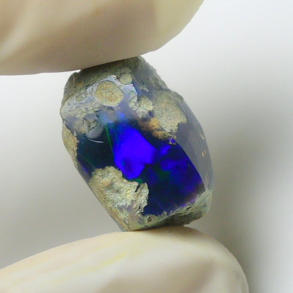 Blue Opal Rough 8.90  Carats | Natural Ethiopian Opal Rough - Ready for Cutting & Jewelry | AAA Grade Opal Raw
