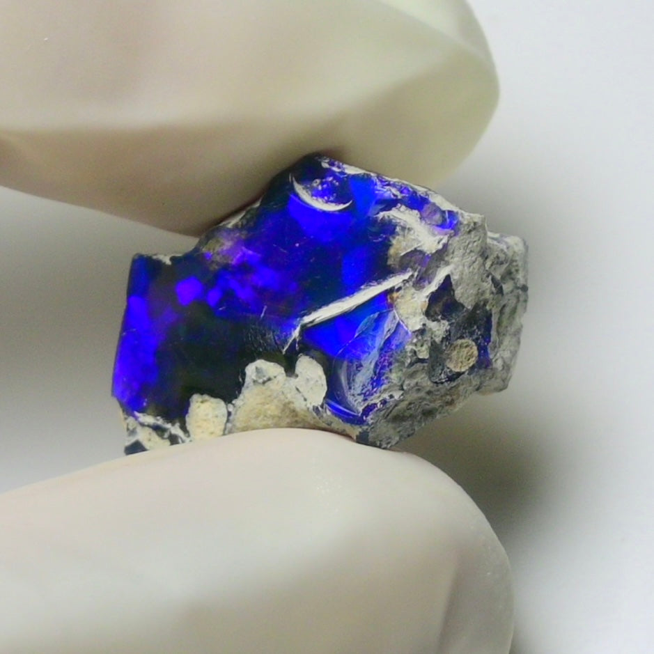 Blue Opal Rough 8.30  Carats | Natural Ethiopian Opal Rough - Ready for Cutting & Jewelry | AAA Grade Opal Raw