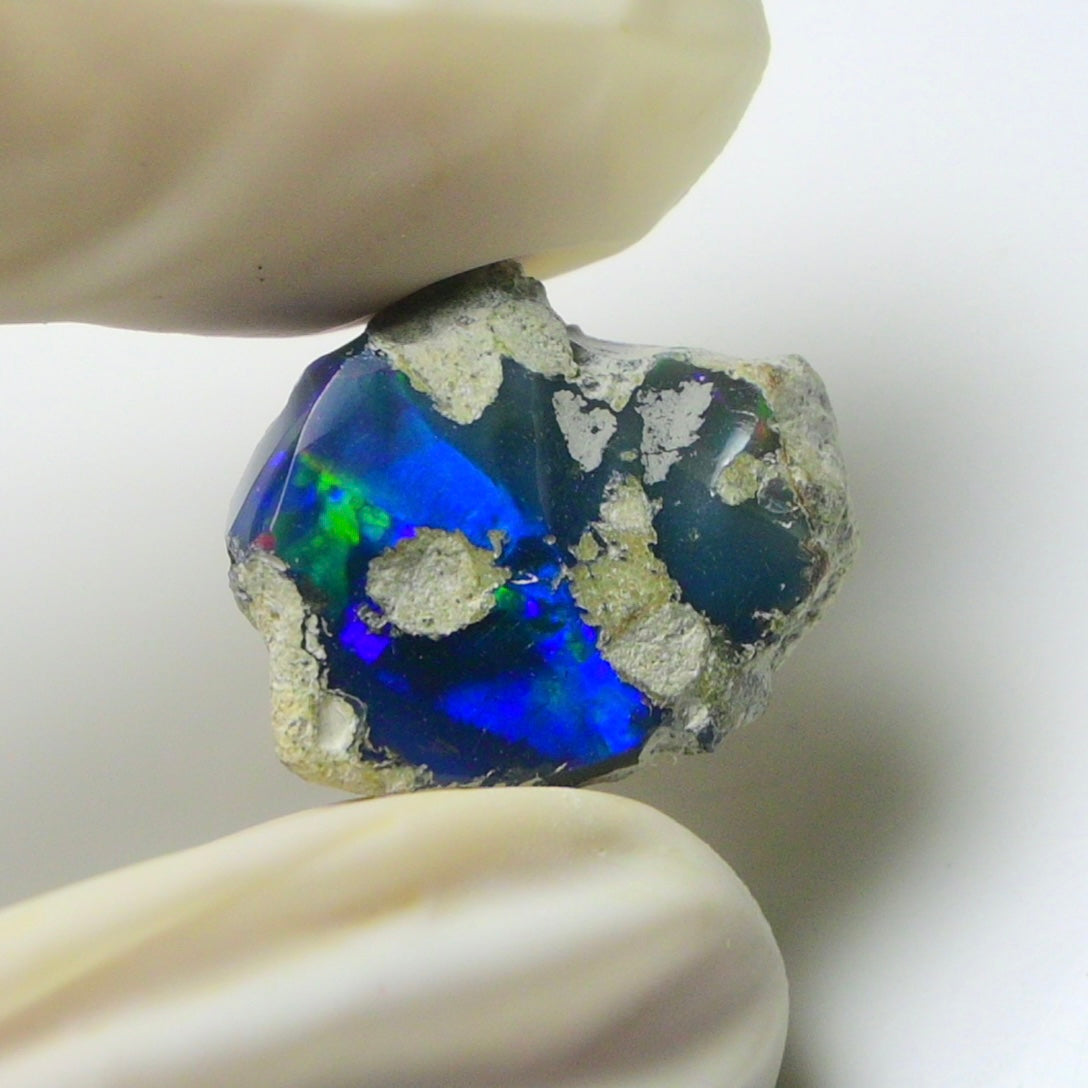 Blue Opal Rough 8.70  Carats | Natural Ethiopian Opal Rough - Ready for Cutting & Jewelry | AAA Grade Opal Raw