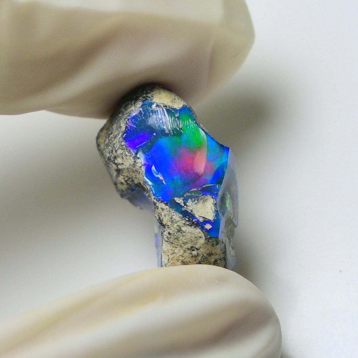 Blue Opal Rough 8.65  Carats | Natural Ethiopian Opal Rough - Ready for Cutting & Jewelry | AAA Grade Opal Raw