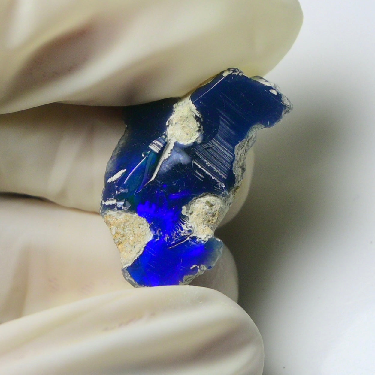 Blue Opal Rough 7.95  Carats | Natural Ethiopian Opal Rough - Ready for Cutting & Jewelry | AAA Grade Opal Raw