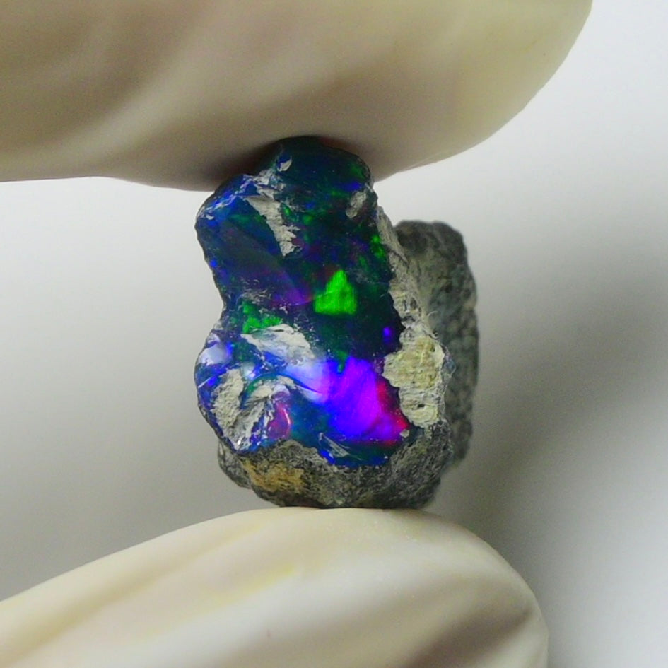 Blue Opal Rough 7.95  Carats | Natural Ethiopian Opal Rough - Ready for Cutting & Jewelry | AAA Grade Opal Raw