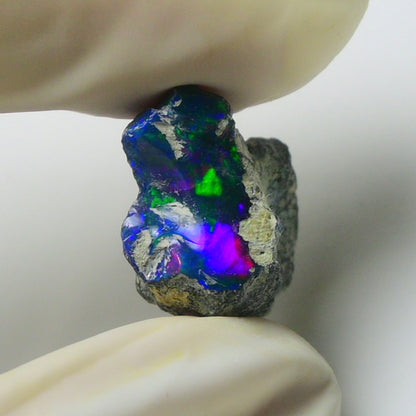 Blue Opal Rough 7.95  Carats | Natural Ethiopian Opal Rough - Ready for Cutting & Jewelry | AAA Grade Opal Raw
