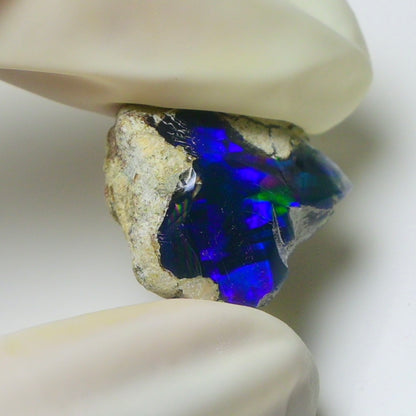 Blue Opal Rough 8.95  Carats | Natural Ethiopian Opal Rough - Ready for Cutting & Jewelry | AAA Grade Opal Raw