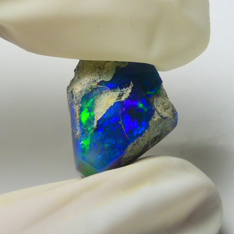 Blue Opal Rough 6.20  Carats | Natural Ethiopian Opal Rough - Ready for Cutting & Jewelry | AAA Grade Opal Raw
