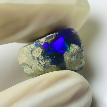 Blue Opal Rough 8.90  Carats | Natural Ethiopian Opal Rough - Ready for Cutting & Jewelry | AAA Grade Opal Raw