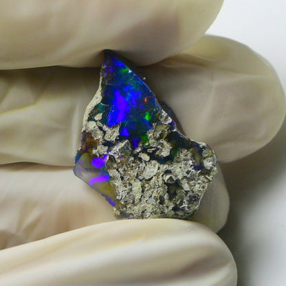 Blue Opal Rough 7.40  Carats | Natural Ethiopian Opal Rough - Ready for Cutting & Jewelry | AAA Grade Opal Raw