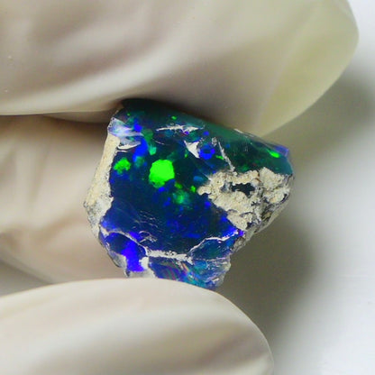 Blue Opal Rough 7.75  Carats | Natural Ethiopian Opal Rough - Ready for Cutting & Jewelry | AAA Grade Opal Raw