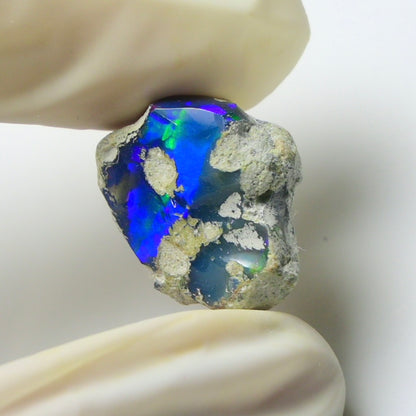 Blue Opal Rough 8.70  Carats | Natural Ethiopian Opal Rough - Ready for Cutting & Jewelry | AAA Grade Opal Raw