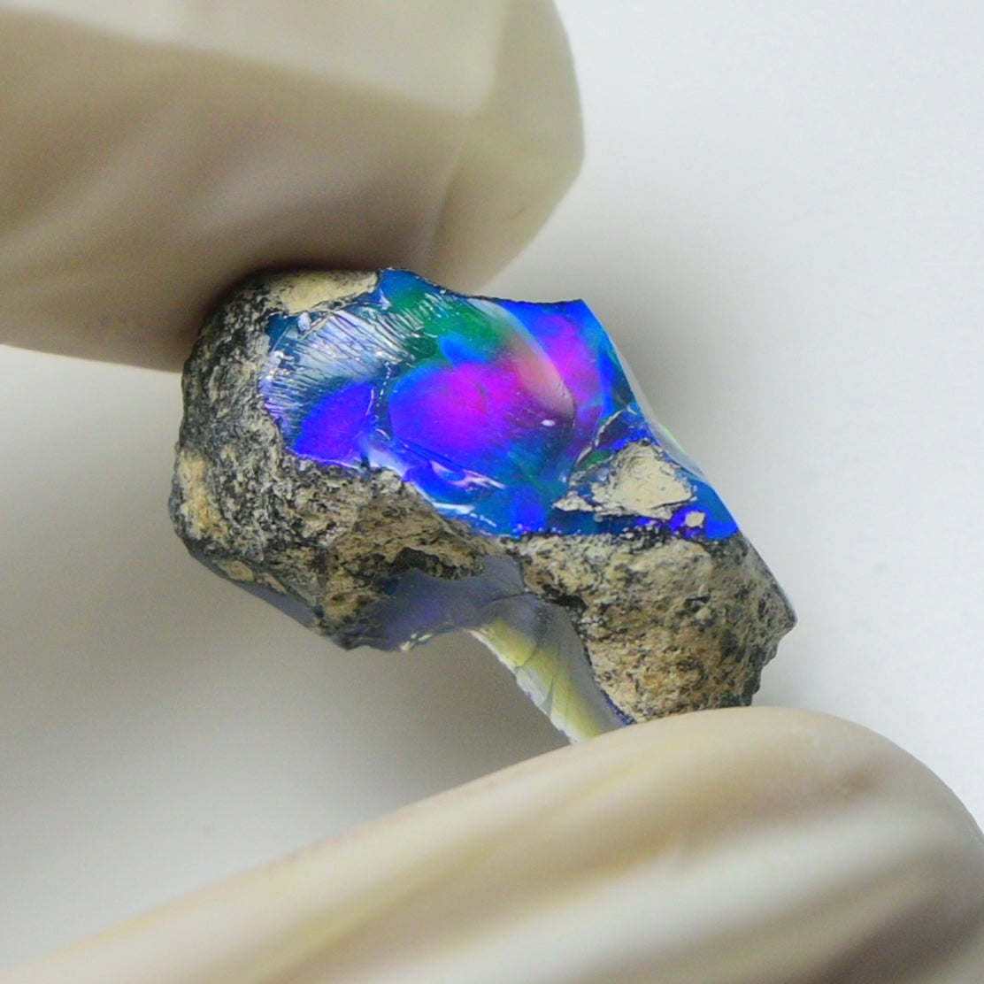 Blue Opal Rough 8.65  Carats | Natural Ethiopian Opal Rough - Ready for Cutting & Jewelry | AAA Grade Opal Raw