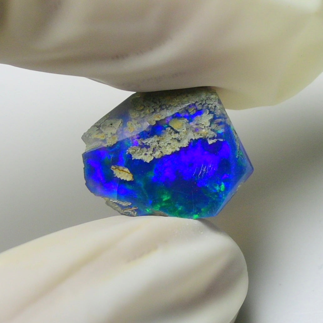 Blue Opal Rough 5.30  Carats | Natural Ethiopian Opal Rough - Ready for Cutting & Jewelry | AAA Grade Opal Raw
