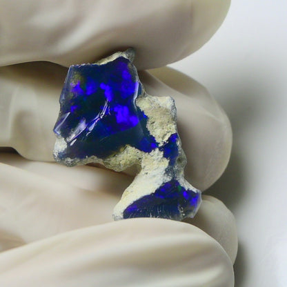 Blue Opal Rough 5.95  Carats | Natural Ethiopian Opal Rough - Ready for Cutting & Jewelry | AAA Grade Opal Raw