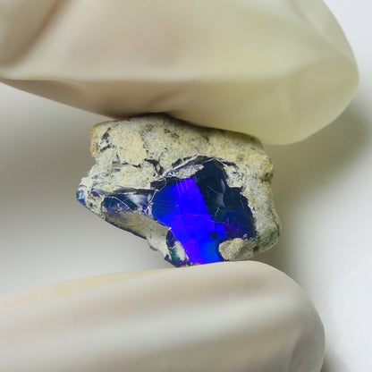 Blue Opal Rough 8.95  Carats | Natural Ethiopian Opal Rough - Ready for Cutting & Jewelry | AAA Grade Opal Raw