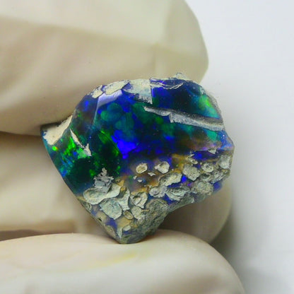 Blue Opal Rough 9.20  Carats | Natural Ethiopian Opal Rough - Ready for Cutting & Jewelry | AAA Grade Opal Raw