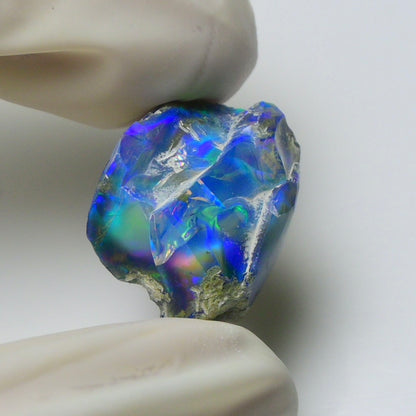 Blue Opal Rough 10.65  Carats | Natural Ethiopian Opal Rough - Ready for Cutting & Jewelry | AAA Grade Opal Raw