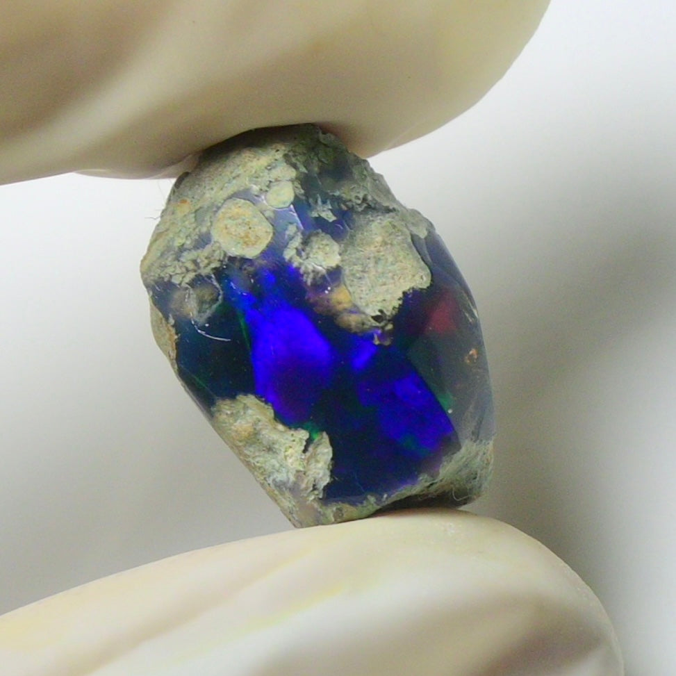 Blue Opal Rough 8.90  Carats | Natural Ethiopian Opal Rough - Ready for Cutting & Jewelry | AAA Grade Opal Raw