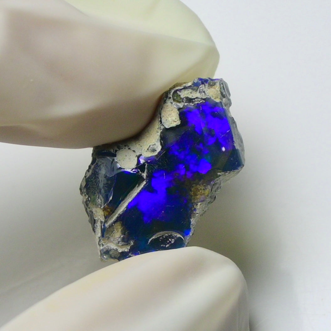 Blue Opal Rough 8.30  Carats | Natural Ethiopian Opal Rough - Ready for Cutting & Jewelry | AAA Grade Opal Raw