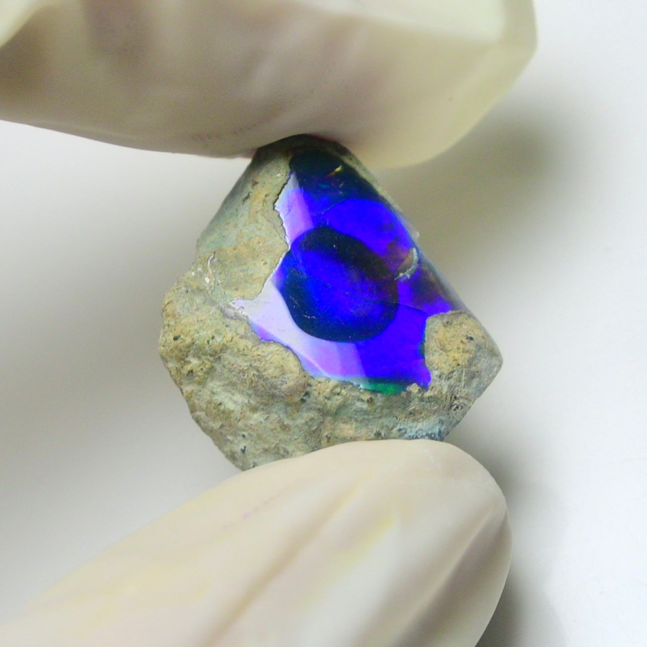 Blue Opal Rough 9.75  Carats | Natural Ethiopian Opal Rough - Ready for Cutting & Jewelry | AAA Grade Opal Raw