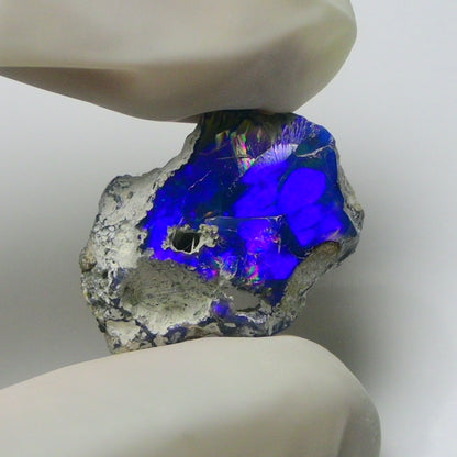 Blue Opal Rough 8.10  Carats | Natural Ethiopian Opal Rough - Ready for Cutting & Jewelry | AAA Grade Opal Raw