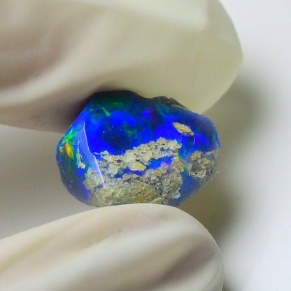 Blue Opal Rough 5.30  Carats | Natural Ethiopian Opal Rough - Ready for Cutting & Jewelry | AAA Grade Opal Raw