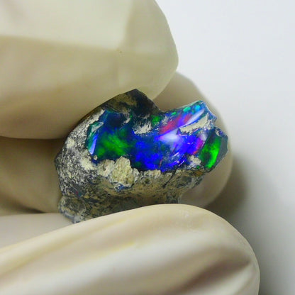 Blue Opal Rough 7.95  Carats | Natural Ethiopian Opal Rough - Ready for Cutting & Jewelry | AAA Grade Opal Raw