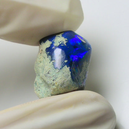 Blue Opal Rough 9.00  Carats | Natural Ethiopian Opal Rough - Ready for Cutting & Jewelry | AAA Grade Opal Raw
