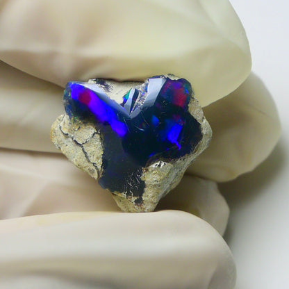 Blue Opal Rough 8.95  Carats | Natural Ethiopian Opal Rough - Ready for Cutting & Jewelry | AAA Grade Opal Raw