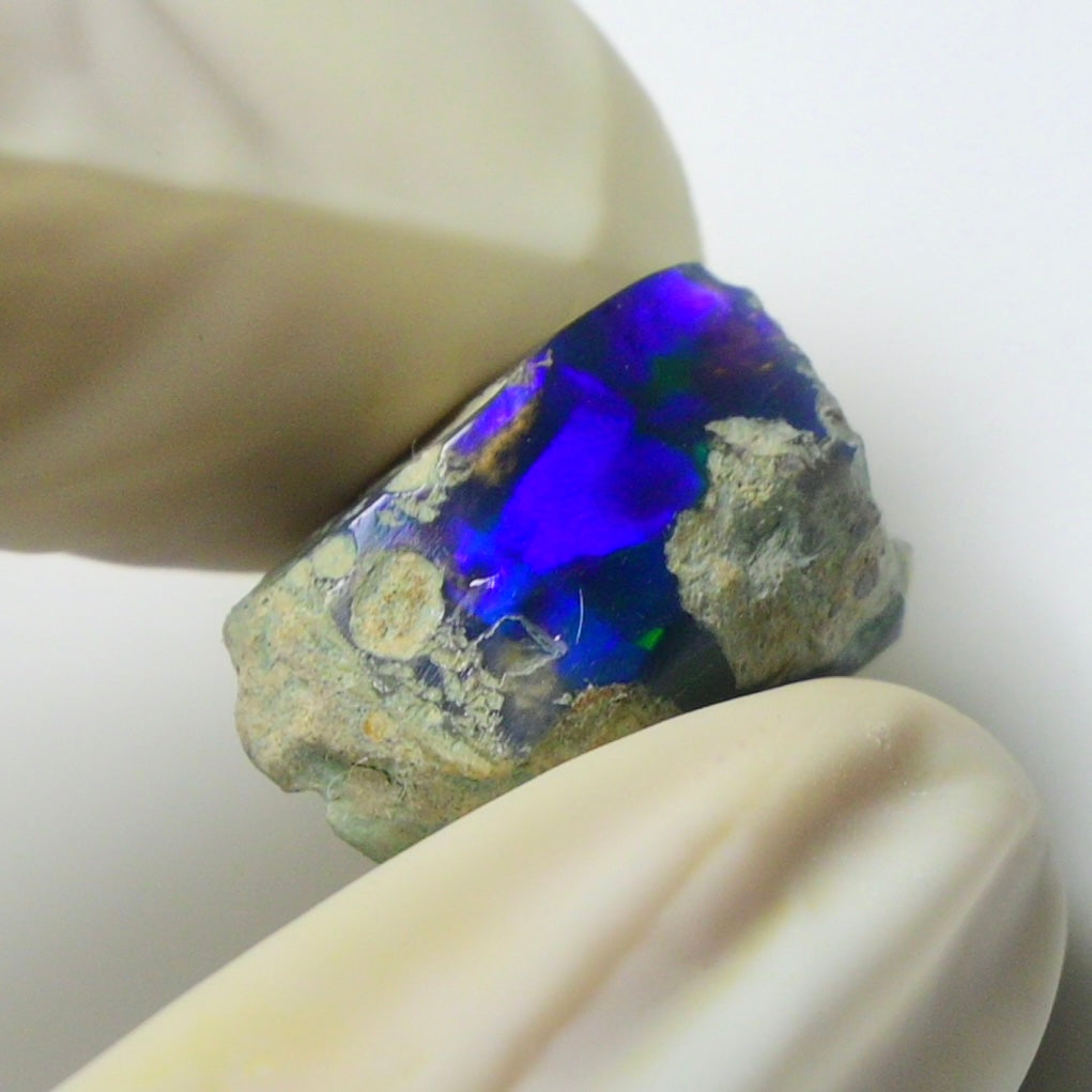 Blue Opal Rough 8.90  Carats | Natural Ethiopian Opal Rough - Ready for Cutting & Jewelry | AAA Grade Opal Raw