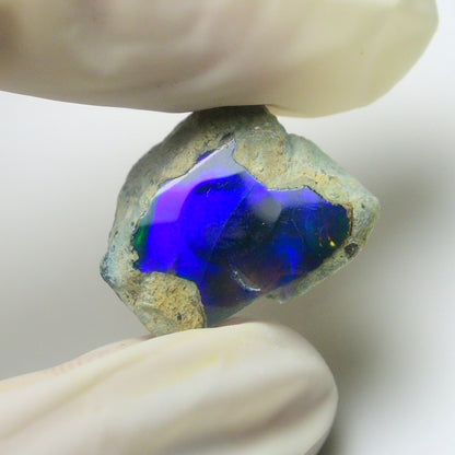 Blue Opal Rough 9.75  Carats | Natural Ethiopian Opal Rough - Ready for Cutting & Jewelry | AAA Grade Opal Raw