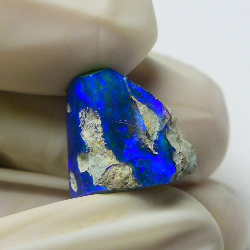 Blue Opal Rough 6.20  Carats | Natural Ethiopian Opal Rough - Ready for Cutting & Jewelry | AAA Grade Opal Raw