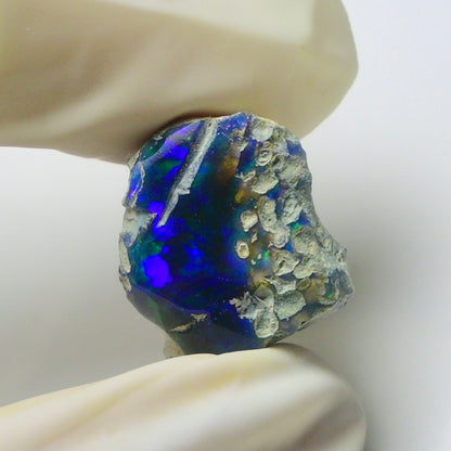 Blue Opal Rough 9.20  Carats | Natural Ethiopian Opal Rough - Ready for Cutting & Jewelry | AAA Grade Opal Raw