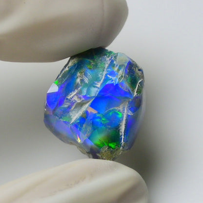 Blue Opal Rough 10.65  Carats | Natural Ethiopian Opal Rough - Ready for Cutting & Jewelry | AAA Grade Opal Raw