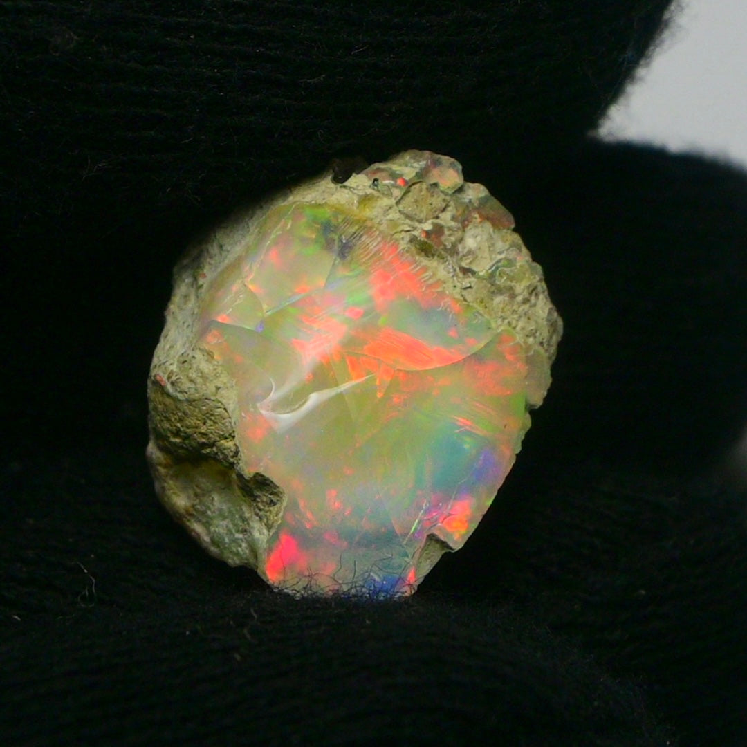 White Opal 11.25 Carats | Natural White Ethiopian Opal Rough - Ready for Cutting & Jewelry!