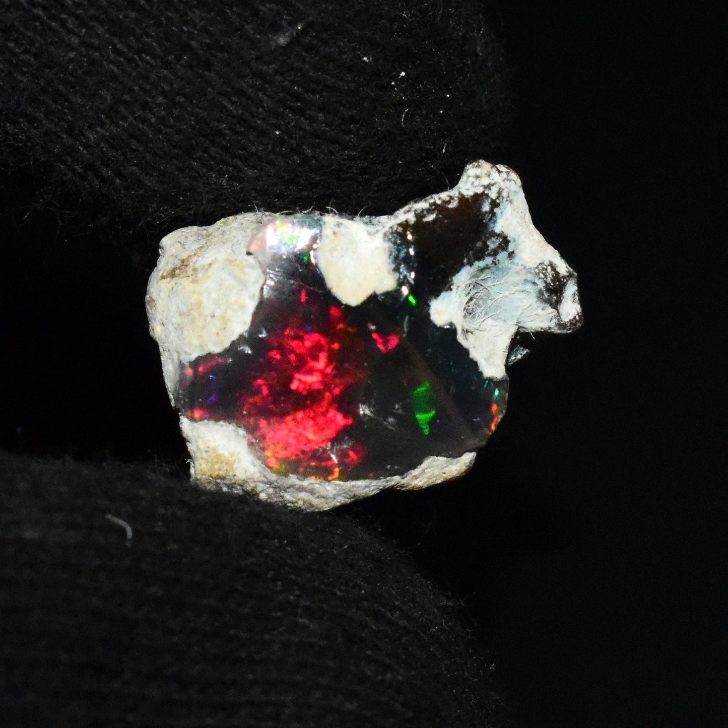 Black Opal Rough 8.85 Carats | Natural Ethiopian Opal Rough - Ready for Cutting & Jewelry | AAA Grade Opal Raw