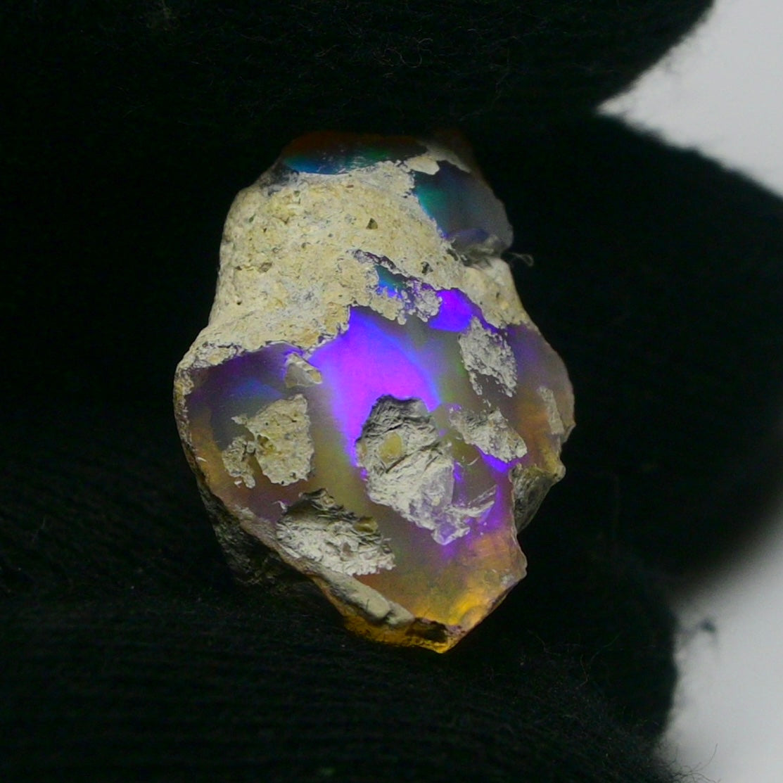 White Opal 16.40 Carats | Natural White Ethiopian Opal Rough - Ready for Cutting & Jewelry!