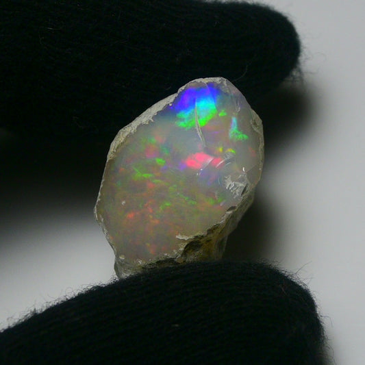 White Opal 21.30 Carats | Natural White Ethiopian Opal Rough - Ready for Cutting & Jewelry!