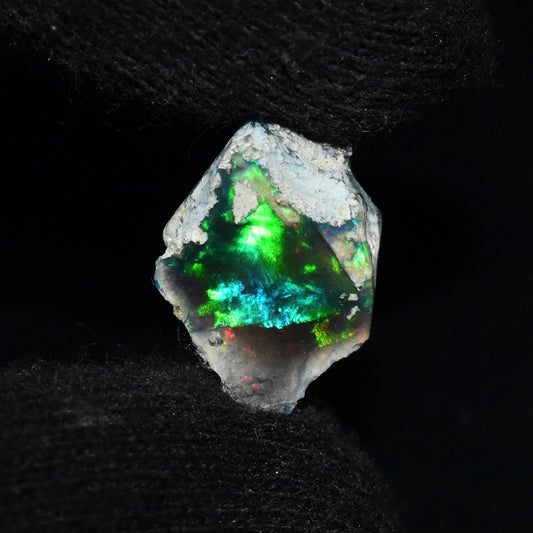 Black Opal Rough 6.50 Carats | Natural Ethiopian Opal Rough - Ready for Cutting & Jewelry | AAA Grade Opal Raw