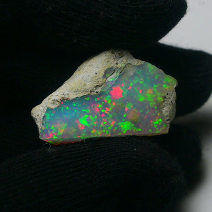 White Opal 18.45 Carats | Natural White Ethiopian Opal Rough - Ready for Cutting & Jewelry!