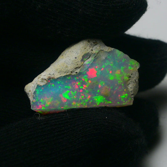 White Opal 18.45 Carats | Natural White Ethiopian Opal Rough - Ready for Cutting & Jewelry!