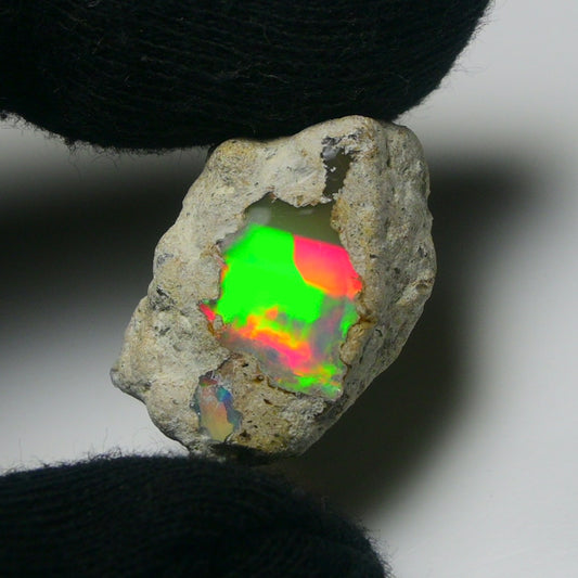 White Opal 20.00 Carats | Natural White Ethiopian Opal Rough - Ready for Cutting & Jewelry!