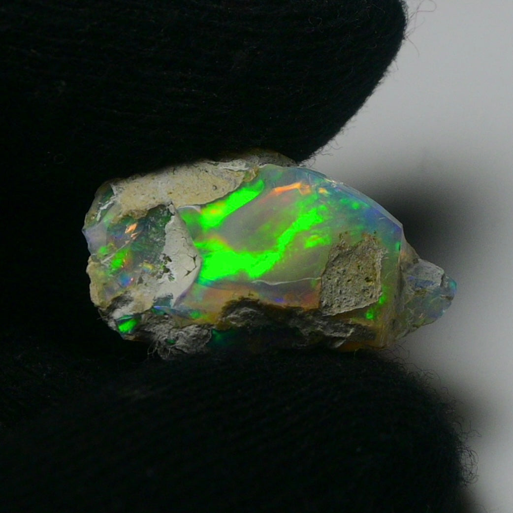 White Opal 14.60 Carats | Natural White Ethiopian Opal Rough - Ready for Cutting & Jewelry!