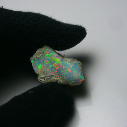 White Opal 18.45 Carats | Natural White Ethiopian Opal Rough - Ready for Cutting & Jewelry!