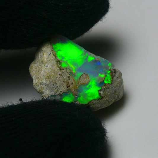 White Opal 13.40 Carats | Natural White Ethiopian Opal Rough - Ready for Cutting & Jewelry!