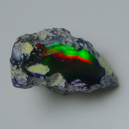 Black Opal 17.85 Carats | Natural Black Ethiopian Opal Rough - Ready for Cutting & Jewelry!