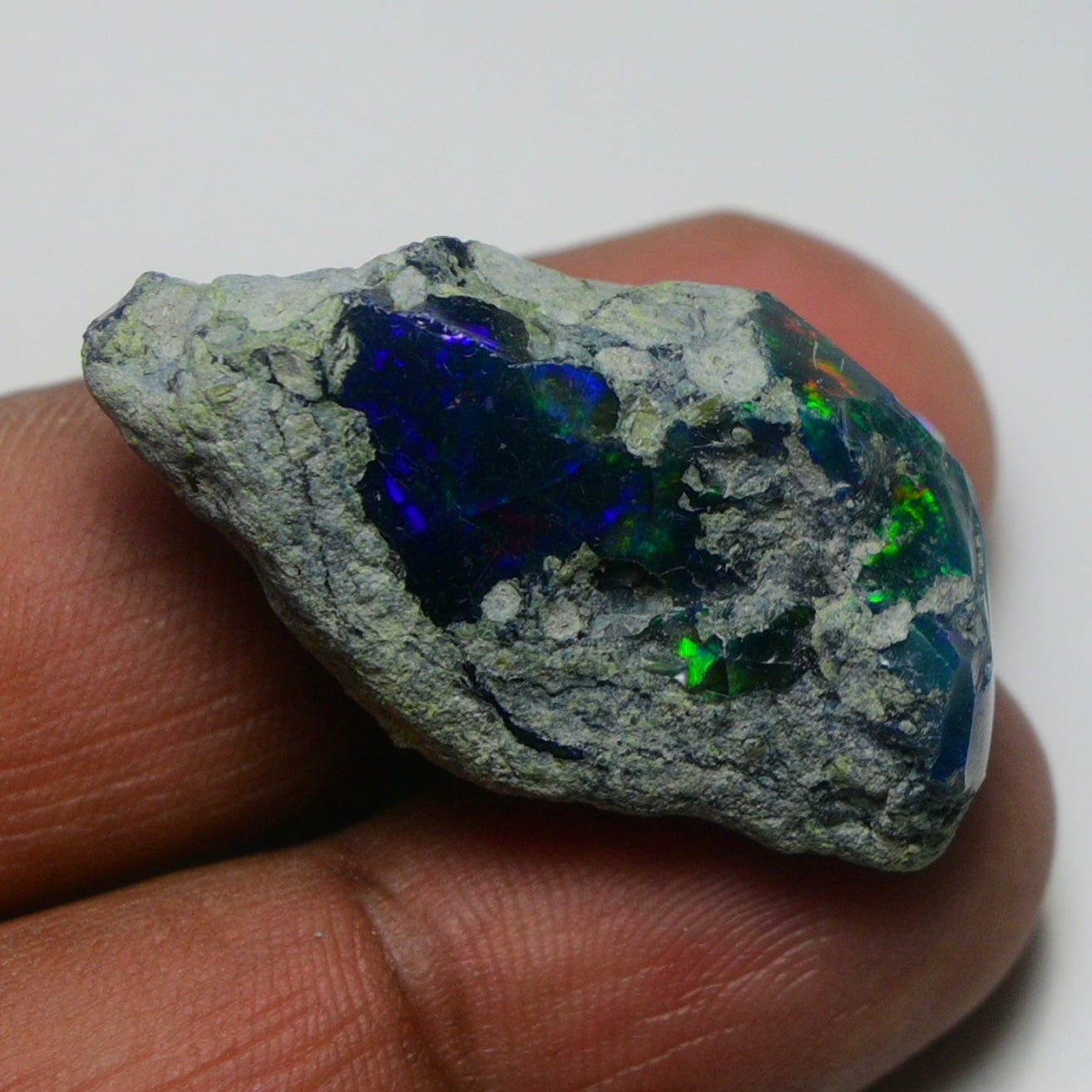 Rare Black Opal 38.30 Carats | Natural Black Ethiopian Opal Rough - Ready for Cutting & Jewelry!