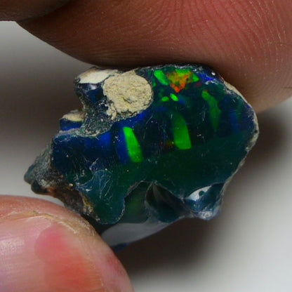 Rare Black Opal 12.80 Carats | Natural Black Ethiopian Opal Rough - Ready for Cutting & Jewelry!