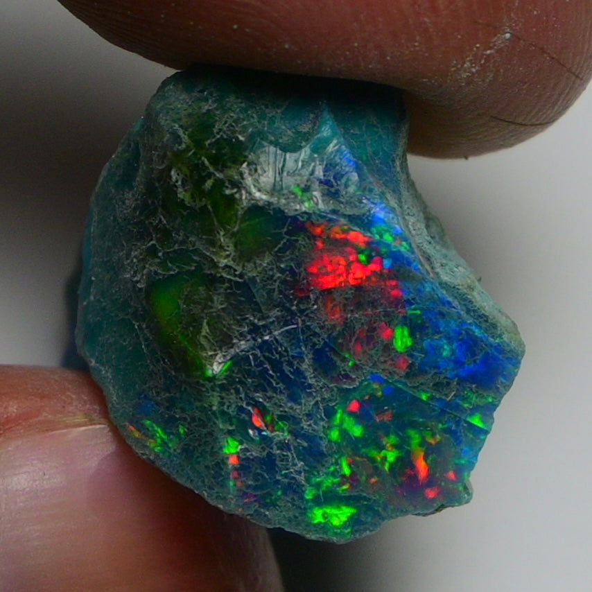 Rare Black Opal 25.45 Carats | Natural Black Ethiopian Opal Rough - Ready for Cutting & Jewelry!